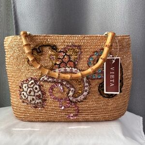Vieta WOVEN STRAW WOMEN’s PURSE